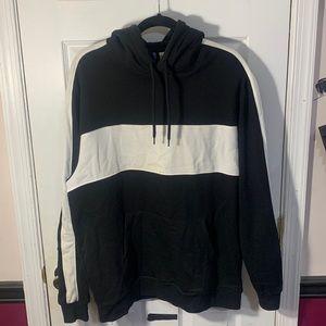 Black Striped Hoodie